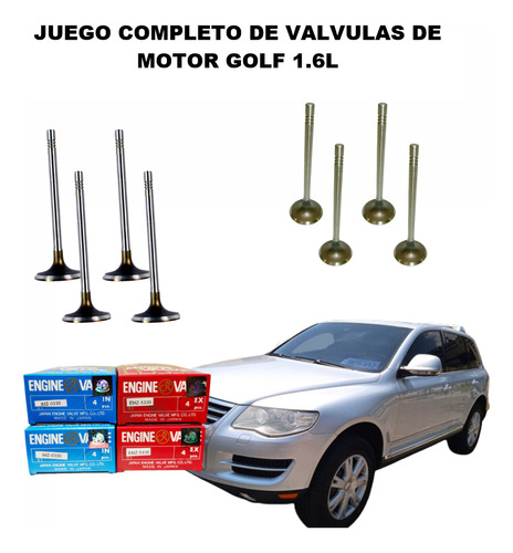 Juego Completo De Valvulas De Motor Volwswagen Golf 1.6l