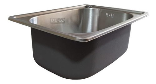 Imagen 2 de 9 de Pileta Para Cocina Simple Vindex De Sobreponer 48x35x18