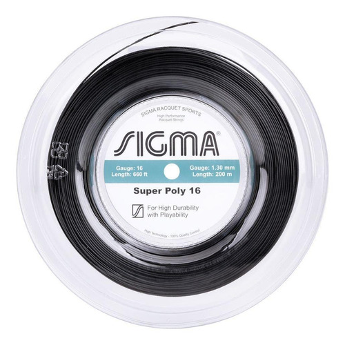 Corda Sigma Super Poly 16l 1.30mm Rolo Com 200 Met