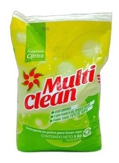 Imagen 1 de 4 de Detergente En Polvo Multi Clean 5kg
