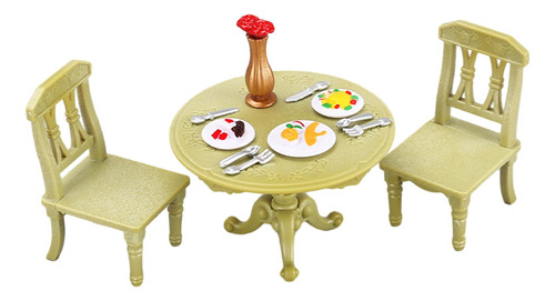 Mini Juego De Muebles De Cocina, Juego De Mesa, Silla, Juego