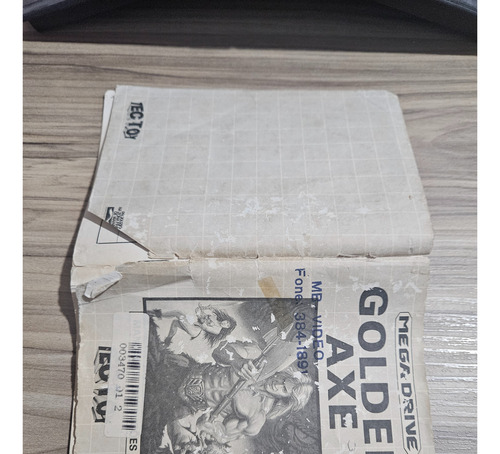 Golden Axe Mega Drive Tectoy Com Caixa E Manual Original (Usado)