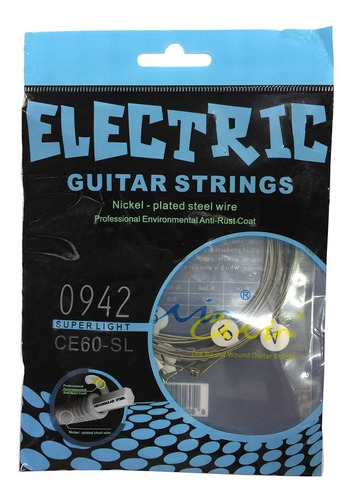 Imagen 1 de 1 de Encordadura Civin Ce60-sl 6809168454052 Nickel Super Light