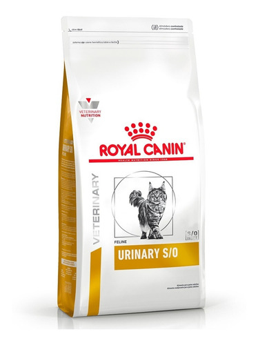 Alimento Royal Canin Veterinary Diet Feline Urinary S/O High Dilution UHD 34 para gato adulto sabor mix en bolsa de 7.5 kg