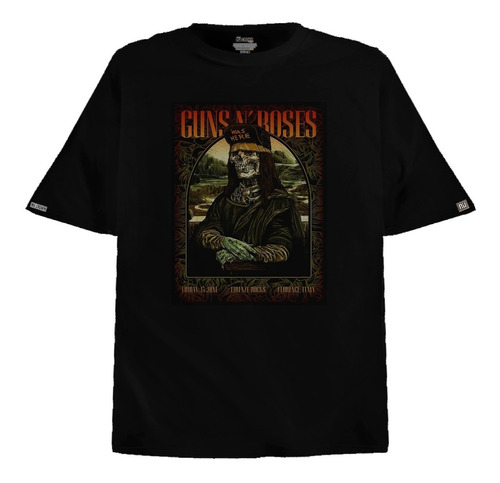 Camiseta Oversize Guns N' Roses Axl Rose Rock Metal Btz