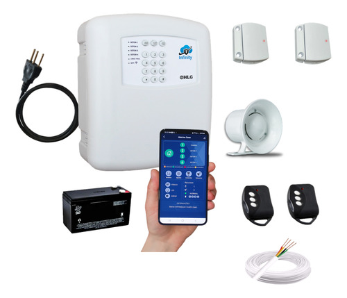 Kit Alarme Residencial Wifi B2 Configurado E Pronto Completo