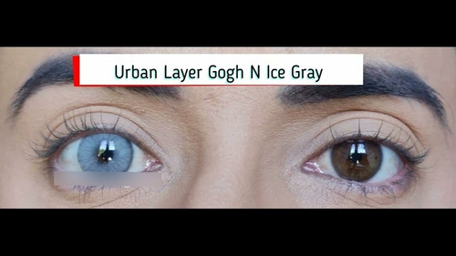 Imagen 4 de 10 de Urban Layer - Gogh N Ice Gray Lentes De Contacto Anuales