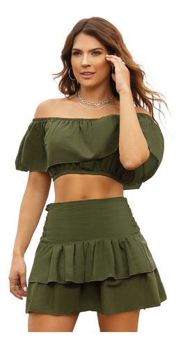 Conjunto Juvenil Verde Militar Atypical 79978