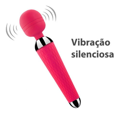 Massageador Varinha Mágica Portatil Recarregável Usb
