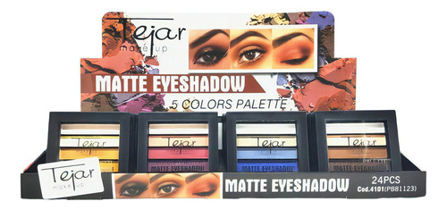 Tejar Eye Shadow Matte 4101 Eyes Paleta De 5 Colores Color De La Sombra Surtidos