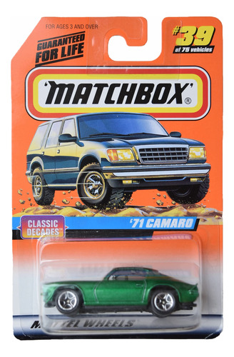 Matchbox '71 Camaro, Classic Decades 39 Verde