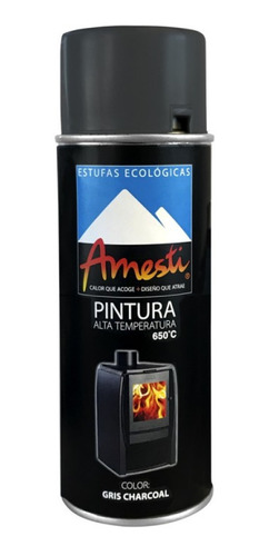 Pintura Alta Temperatura 400ml Gris Charcoal Amesti/mimbral