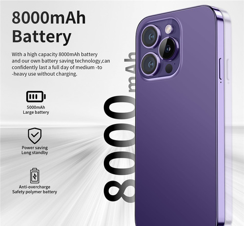Smartphone I14promax Dual Sim,7.3'',6+128gb,doble Sim
