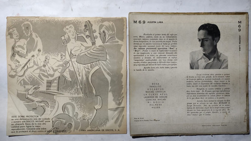 Agustin Lara Farolito Lp Muy Antiguo Años 50's Con Insert (Usado)