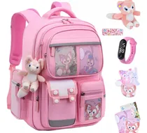 Comprar Mochila Kawaii Para Niñas Con 9 Bolsas Mochila Kawaii Escolar Mochila Escolar Mochila Para Niños Impermeable Con Tiras Reflectantes Mochila