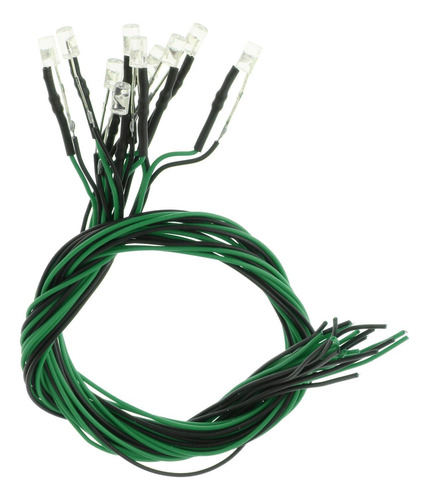 Mini Diodos Emisores De Luces Led Precableadas De 3mm, 40