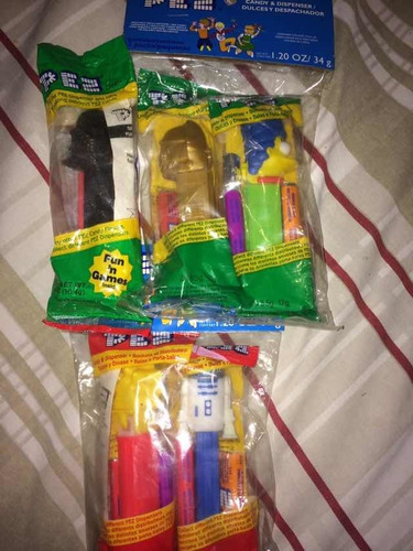 Star Wars Lote 19 Dispensadores Pez Dulces R2d2 Darth Vader