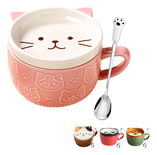 Bignosedeer Taza De Te Kawaii, Taza De Cafe De Ceramica Rosa