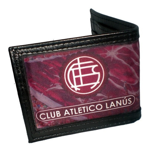 Billetera De Cuero Y Tela Con Ventana Personalizado