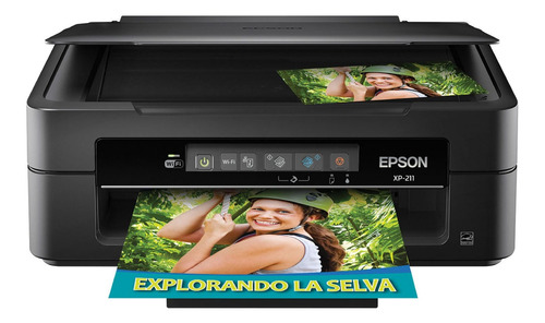 Impresora a color multifunción Epson Expression XP-211 con wifi negra 100V/240V