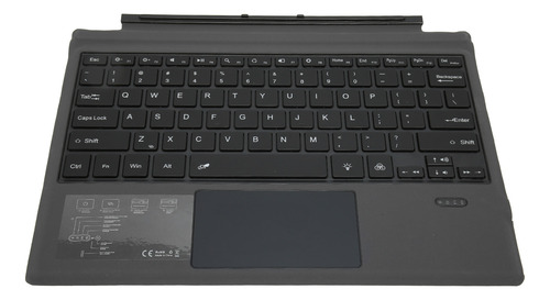 Teclado Negro Inalámbrico Ultradelgado Portátil De 7 Colores