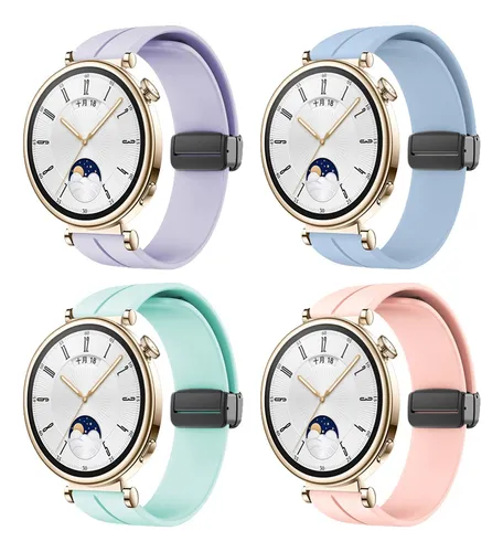 Correa de reloj inteligente para Huawei Watch GT4 41 mm Correa de reloj de  nailon trenzado con hebilla integrada (púrpura humo + luz de estrellas)