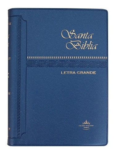 Biblia Chica Vinil Azul Letra Grande Reina Valera 1960