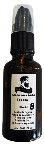 Aceite Para Barba - Tabaco Especiado X 30 Ml Bomba Gota