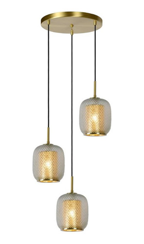 Lampara Colgante Agatha Dorado 3xe27