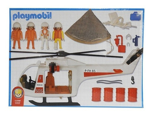 Imagen 2 de 2 de Playmobil Helicoptero Salvataje 3789