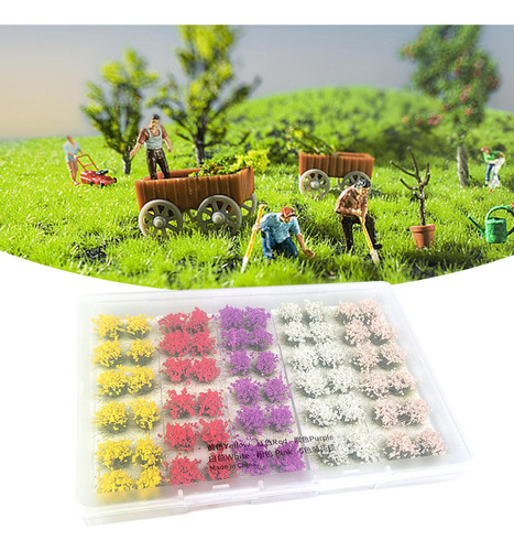 Césped Artificial Estático Con Racimos De Flores En