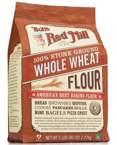 Bob´s Red Mill Whole Wheat Flour 2.27 Kg