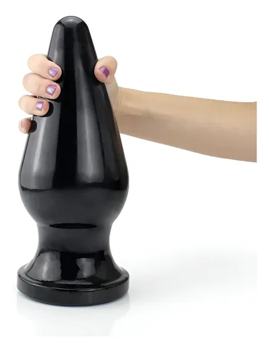 Plug Anal Gigante Flexível Sputinik 27,5 X 11,5cm Preto