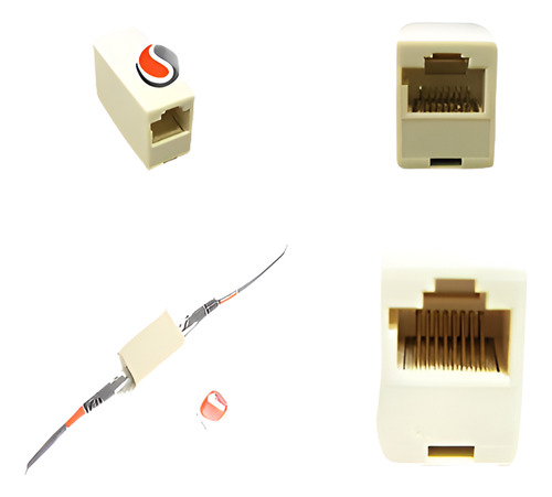 Fast 10 X Rj45 Cat5e Conector Extensión Banda Ancha Ethernet