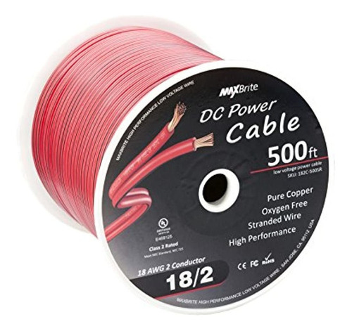 Cable De Baja Tension Led De 500 Pies 18 Awg Cable De Altav