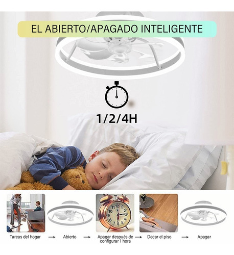 Gosun 2 En 1 Ventilador De Techo Bajo Consumo Moderno Con Luz Mchb0060
