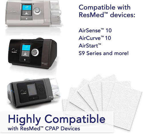 Imagen 7 de 7 de Filtros Cpap Desechables Aqulius Compatible Con Resmed