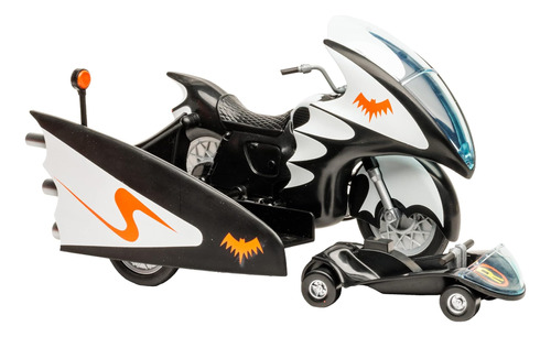 Dc Retro 6in - Batcycle Con Coche Lateral