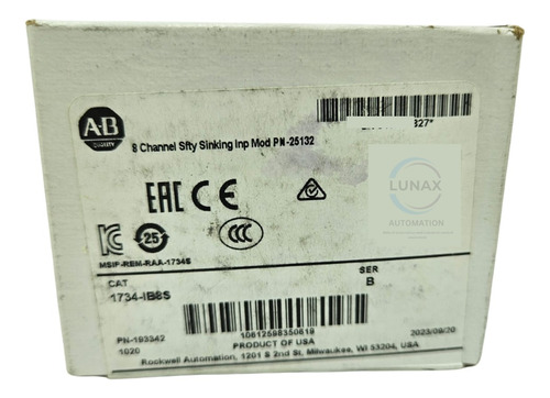 Allen Bradley 1734-ib8s Modulo De Seguridad (original)***