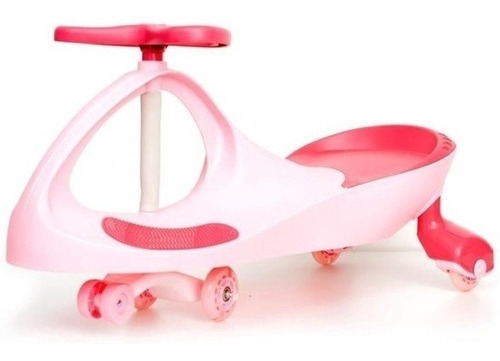 Carrinho Infantil Uni Rolimã Moderno Super Car Gira Volante Rosa Cor Rosa-claro