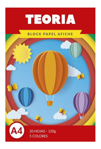 Block Papel Afiche Teoria A4 20 Hojas Serviciopapelero