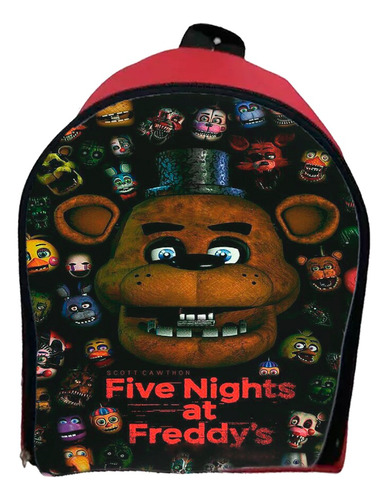 Mochila Jardín Video Juego Peli Five Nights Freddy C/nombre