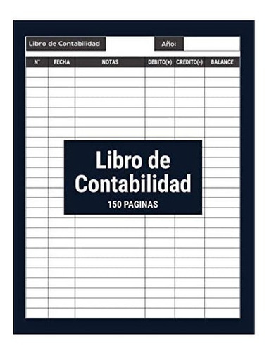 Libro: Libro De Contabilidad: Diario Simple Para Y Negocios,