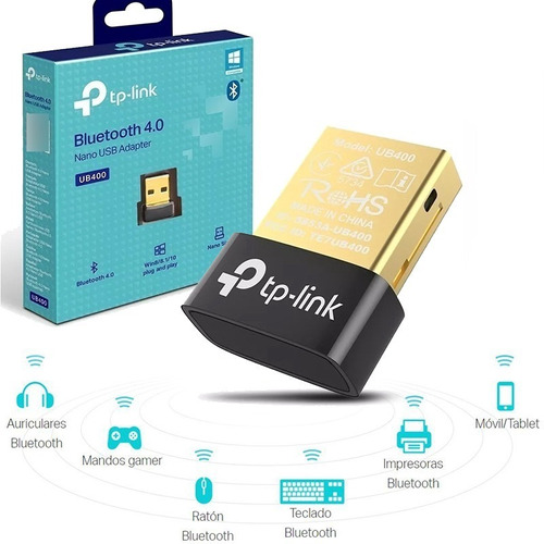 Adaptador Bluetooth 4.0 Nano Usb Universal Tp-link Ub400