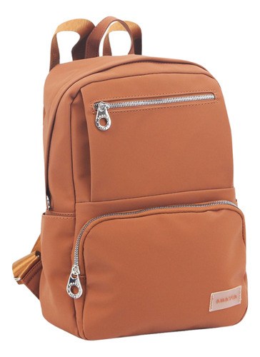 Mochila Bolso Mujer Impermeable Premium Con Doble Cierre Color Suela