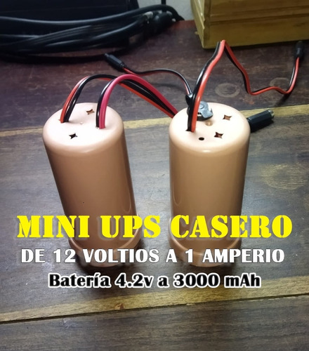 Ups Casero Para Modem, Router De 12v A 1a Max, Bateria 1a