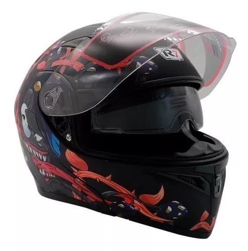 Casco Abatible R7 Unscarred Negro Mate – Moto Helmets & Sebastian
