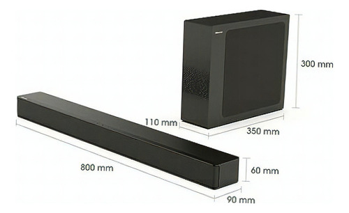 Barra De Sonido Hisense Hs2100 2.1 Ch 240w Dts:x