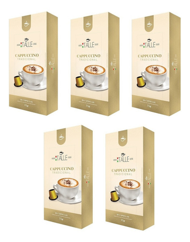 Kit 50 Capsulas Cappuccino Tradicional Nespresso/cafe Italle