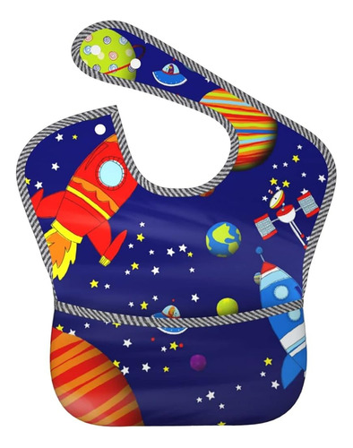 Avulzgd Space Astronaut Baberos Impermeables Para Niño Niñas